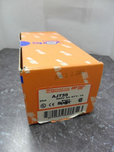 New lot ferraz shawmut ajt35 35 amp fuses smart spot bussmann lpj-35sp nib for sale