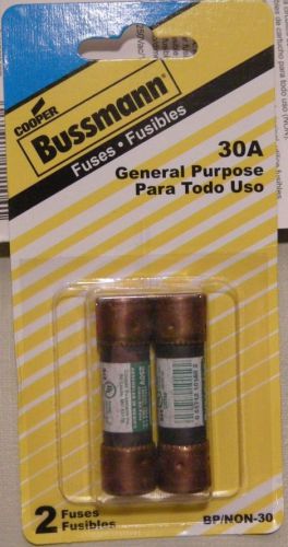 Bussmann 30 amp cartridge fuse bp/non-30 for sale