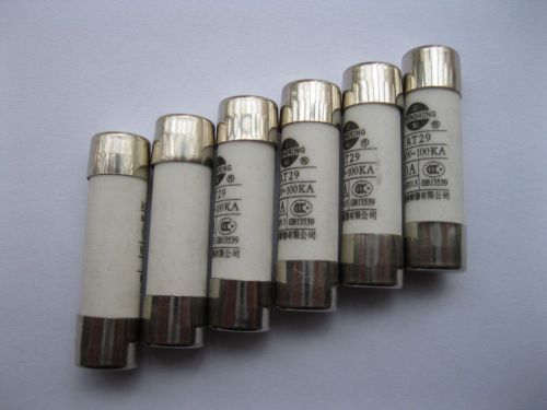 10 Pcs Powder Filled Cartridge Cylindrical Ceramic Fuses 16A 380V 8.5mm x 31.5mm