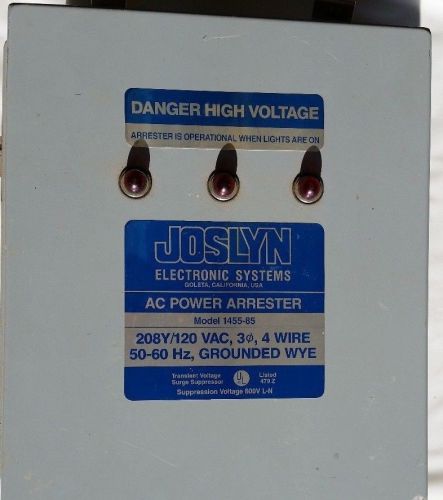Joslyn Electronic Systems Arrester Surge Protector Model 1455-85