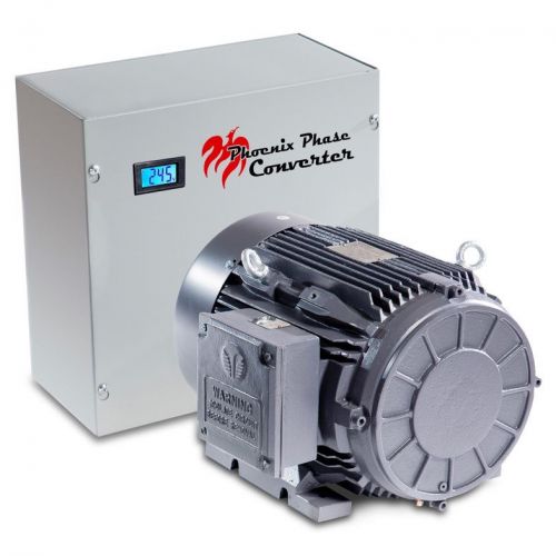 20 hp rotary phase converter - tefc, voltage display, industrial grade - pc20nlv for sale