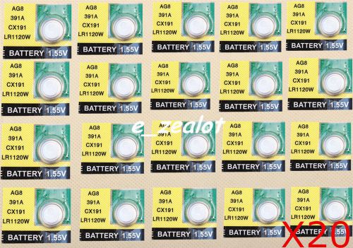 20PCS AG8 Button Batteries coin batteries watch batteries Perfect