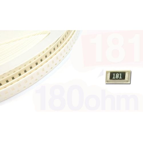 50 x SMD SMT 0805 Chip Resistors Surface Mount 180R 180ohm 181 +/-5% RoHs