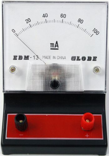 0-100 miliampere (ma) dc ammeter, analog display for sale