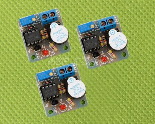 3pcs 12V Accumulator Sound Light Alarm Buzzer Prevent Over Discharge Controller