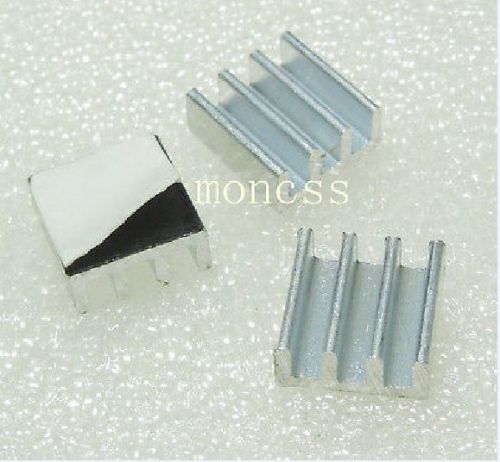 5pcs 11x11x5.5m Aluminum Heatsink self-adhensive with 3-M Heat conduction Tape