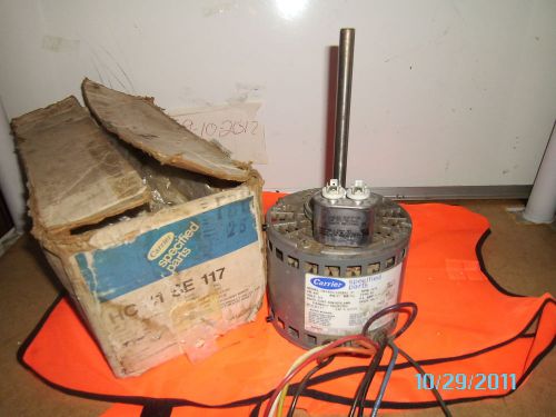Carrier   blower motor  p# on box hc41ae117  model swf48a110699j p    1026 for sale