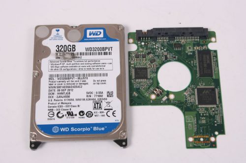 Wd wd3200bpvt-80jj5t0 320gb sata 2,5 hard drive / pcb (circuit board) only for d for sale