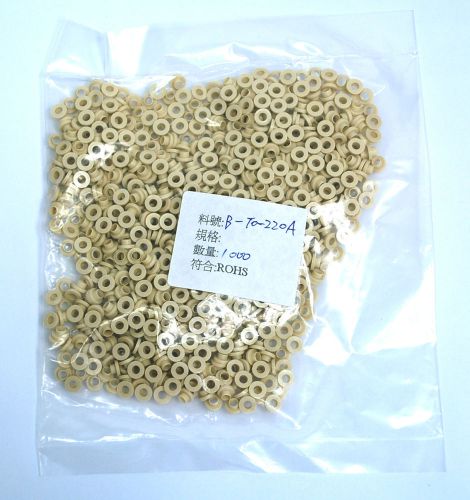 100pc nylon transistor bushing washer to-220 a rohs ?6.1x?3x3.2mm hole=?3mm for sale