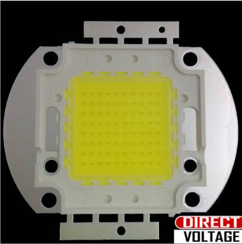 2pcs  white 100 watt led chip for flood light.  white 8000-9000lm for sale