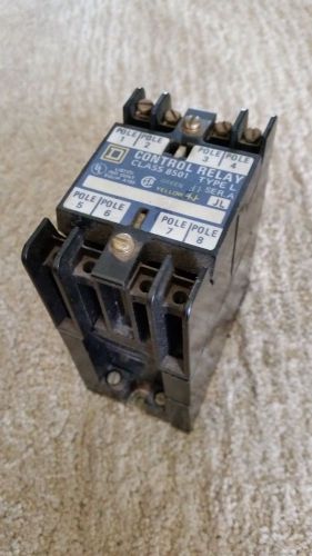 Square d 8 pole control relay class 8501 type ls w/ 110v coil for sale