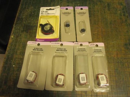 Lot of 7 Radio Shack Piezzo Buzzers 273-060 273-074A 273-055A 273-074A