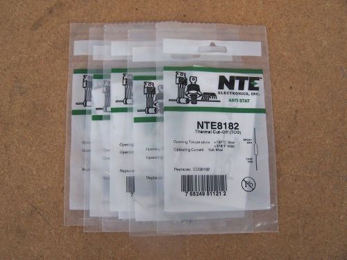 Lot of 5 NEW NTE8182 Thermal Cut-Off Fuses (SKUC652)