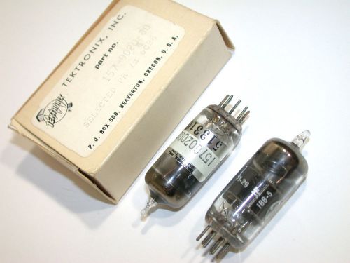 2 new tektronix electron tubes 157-0020-00 ge 6cb6 for sale