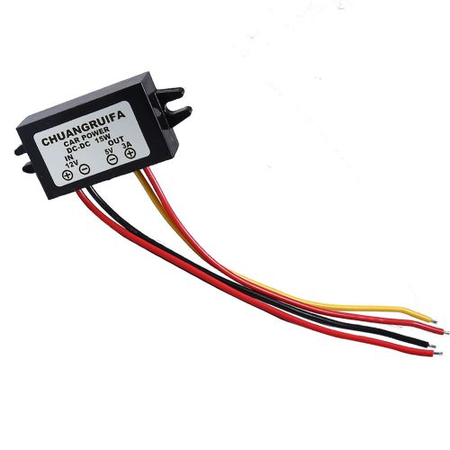 3a 15w dc-dc converter 12v step down to 5v power supply module new waterproof for sale