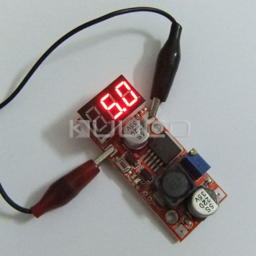 Dc adjustable buck step down converter lm2596 voltage regulator with voltmeter for sale