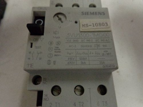 Siemens 3vu1300-1mg00 motor protector/starter  20hp @ 575v for sale