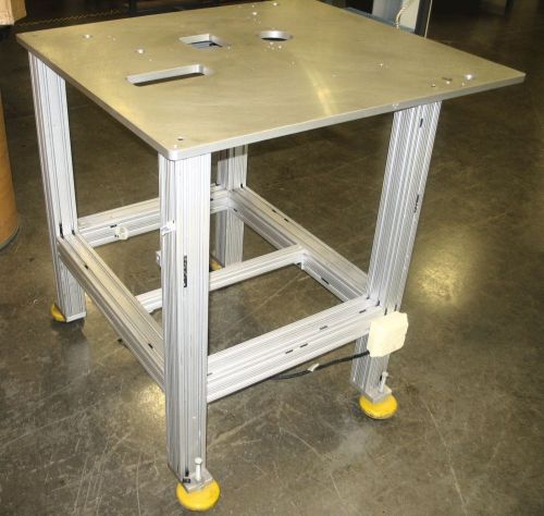 80/20 MACHINE AUTOMATION BASE TABLE WITH ALUMINUM TOOLING PLATE TOP 36LX40WX40H