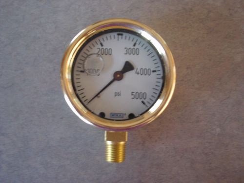 Wika liquid filled pressure gauge 0-5000psi for sale