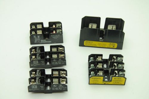 Buss, square d &amp; acme transformer fuse holders, 600v 30a - lot of 5 for sale