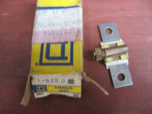 SQUARE D B28 OVERLOAD RELAY ELEMENT THERMAL UNIT