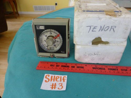 TENOR T551122 MODEL T551 TIMER TIMED ELAY RELAY T 551 W Germany 0,2 sec - 60 hrs