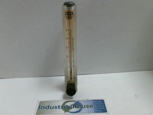 Used king instruments 75302115c08 flow meter  5&#034;/pvc/epr/br/5 gpm for sale