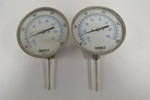 Lot 2 trerice 52-2237 temperature gauge 5in face 10-150c b253303 for sale