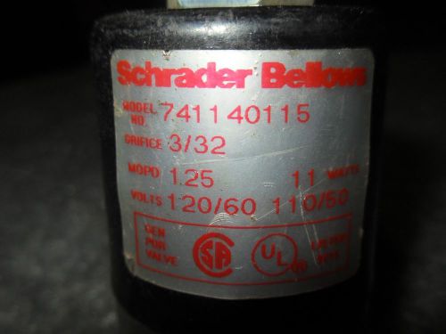 (V55-7) 1 USED SCHRADER BELLOWS 741140115 TWO-WAY VALVE