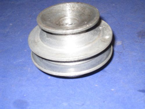 2 Groove Belt  MOTOR PULLEY Drive  2&#034;, 2.75&#034;  .73&#034; arbor hole  21R
