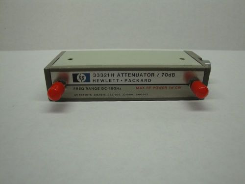 Agilent / HP 33321H Attenuator Programmable DC - 18 GHz, 70 dB in 10 dB opt 011