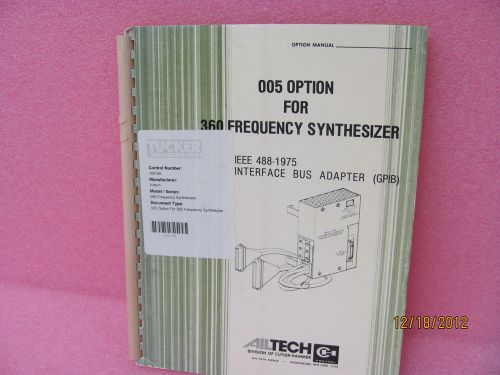 AIL IEEE 488-1975 Interface Bus Adapter [GPIB] Option 005 for 360 Freq Synthesiz