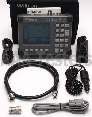 Wiltron anritsu sitemaster s331a cable &amp; antenna analyzer site master s331 for sale