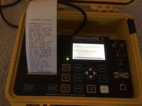 Omniguard 4 Differential Pressure Recorder NICE!