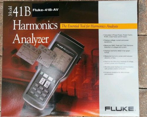 NEW Fluke 41B HandHeld Power Harmonics Analyzer