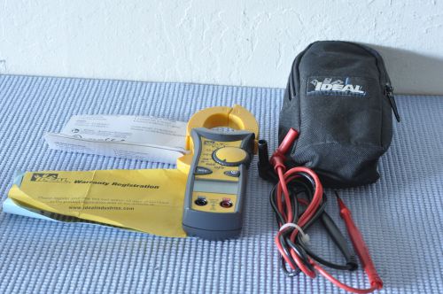 IDEAL 61-744 Clamp-Pro Clamp Meter 600 Amp with soft case, test leads and manual