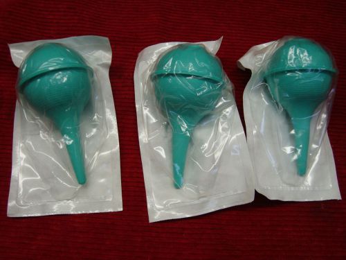 Qty 3 bard 3oz ear syringe - new  free shipping for sale