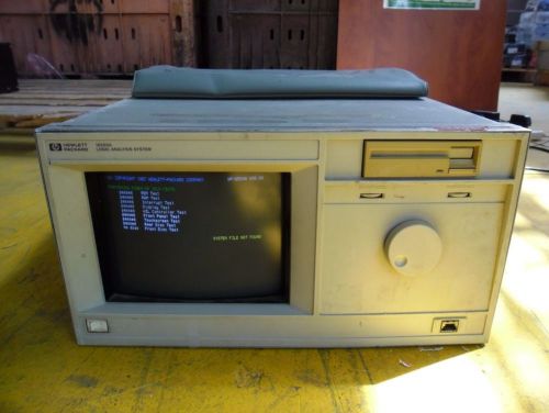 HP 16500A LOGIC ANALYSIS SYSTEM WITH 16531A 16530A 16515A  CARDS &amp; cables probs