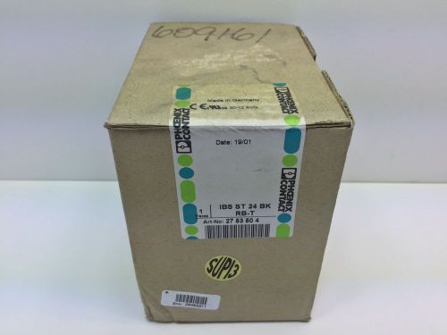 SEALED NEW! PHOENIX CONTACT BUS TERMINAL MODULE IBS-ST-24BK-RB-T 2753504
