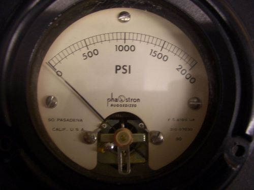 Vintage Phastron PSI Gauge 310-07030