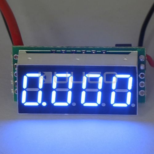 Mini 0.36&#034; Blue LED DC 10A Ammeter Ampere Panel Meter Measuring Current Directly