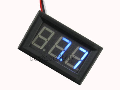 3 digit 0.56&#034; 3-wire dc 0-100v blue led digital voltmeter voltage display module for sale