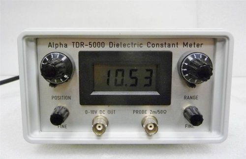 Alpha TDR-5000 Dielectric Constant Meter Permittivity Meter