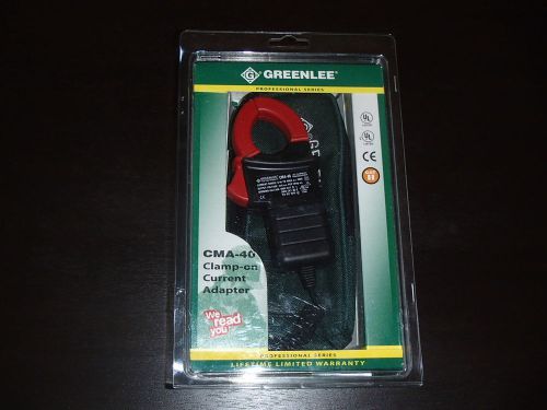 Greenlee CMA-40 Clamp-on Current Adaptor brand new NIB with case