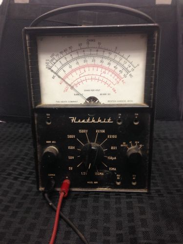 Vintage Heathkit Multimeter w/test leads Model MM1