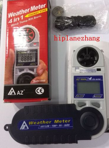 Anemometer Temperature Dew Point Humidity Barometric Pressure 4in1 Meter Tester