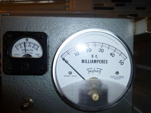 TRIPLET DC Milliamperes Model 321 -P2 mA Vintage Analog Panel VOLTS Meter