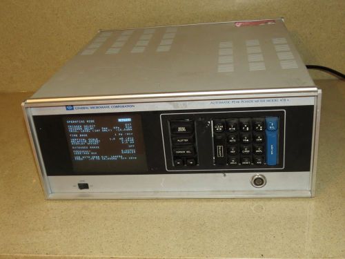 GENERAL MICROWAVE CORPORATION GMC MODEL 478A AUTOMATIC POWER METER