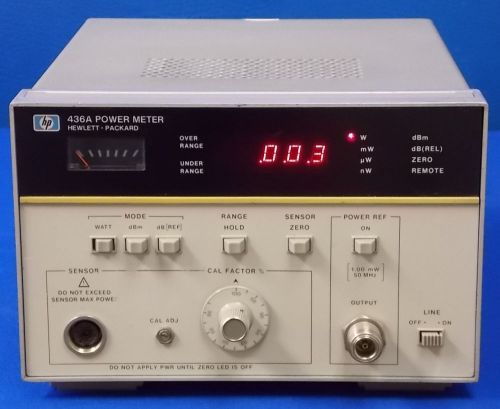Agilent / hp 436a digital rf power meter 100 khz - 110 ghz (n1913a) for sale
