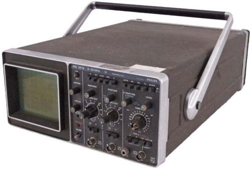 Philips pm3212 0-25mhz portable 2-channel dual-trace analog oscilloscope parts for sale
